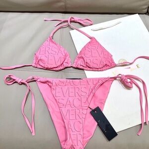 Versace Vibrant Pink Bikini Set